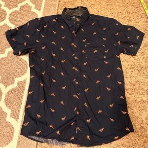 Molokai Surf Co - Pizza Button-Down Shirt